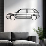 1987 Volkswagen Golf GTI Mk2 Metal Silhouette