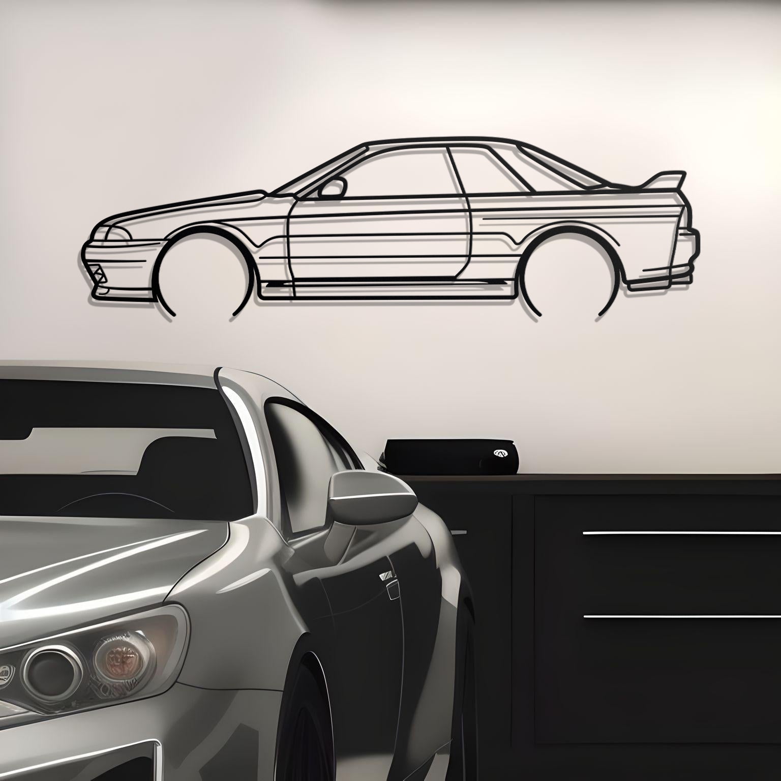 1995 Nissan Skyline R32 GTR Metal Wall Decor
