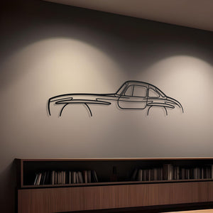 Mercedes 300 SL Classic Metal Silhouette