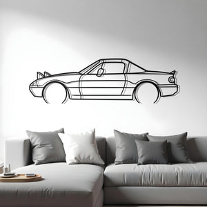 1997 Mazda Miata MX-5 NA Metal Car Silhouette