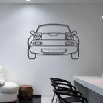 1990 Mazda Miata MX-5 NA Front View Metal Silhouette
