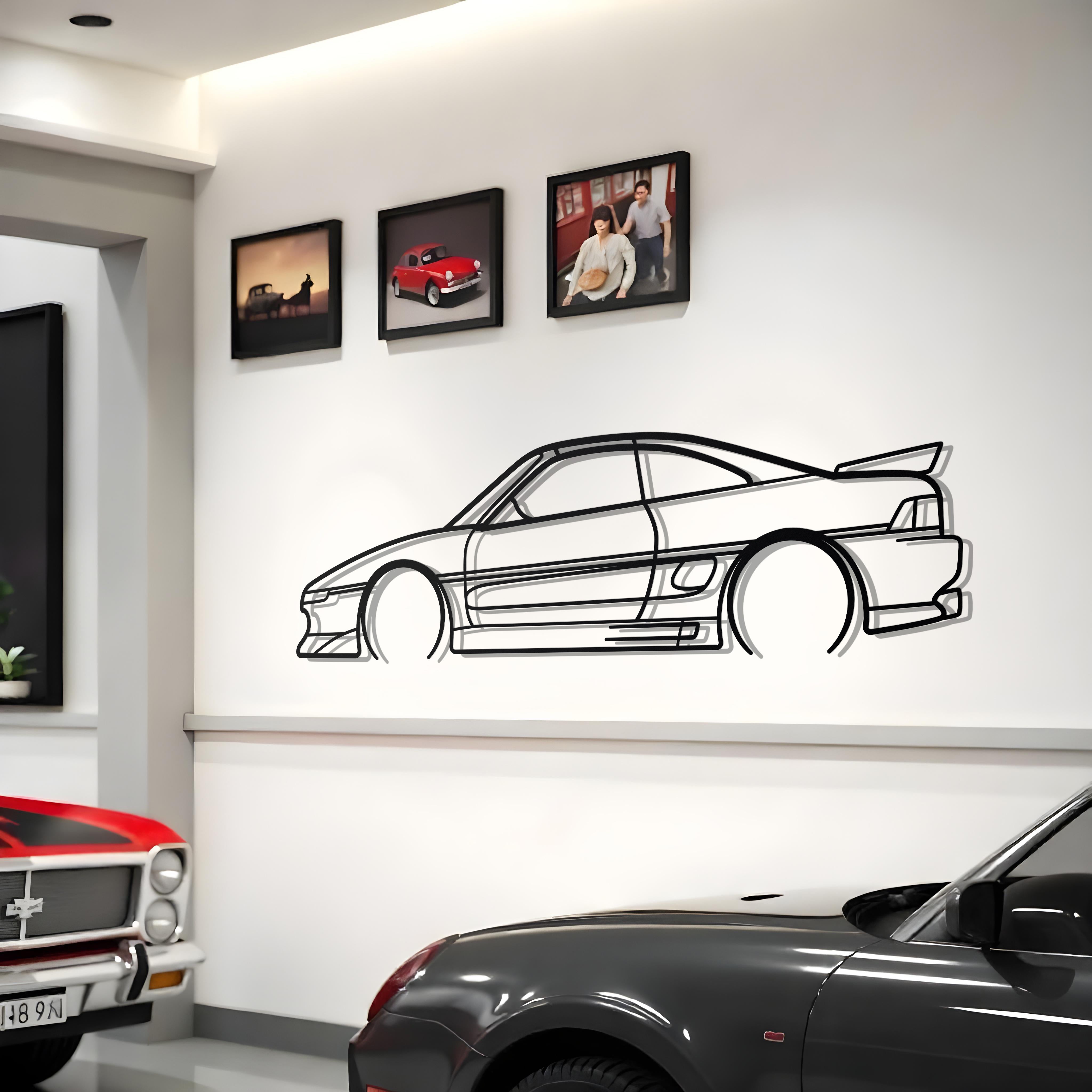 1991 Toyota MR2 Metal Silhouette