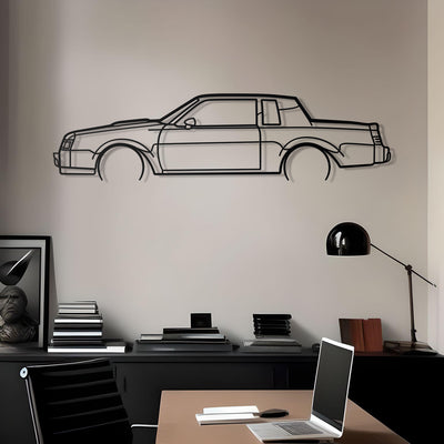 1987 Regal Grand National Metal Car Silhouette