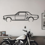 1966 Mustang Metal Silhouette