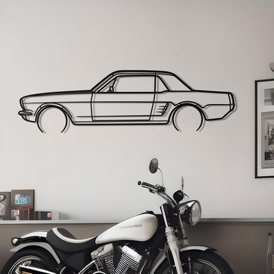 1966 Mustang Metal Silhouette