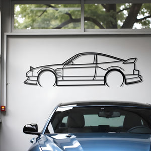 1989 Nissan 240SX Metal Car Silhouette