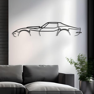 Corvette C3 L88 Classic Metal Silhouette