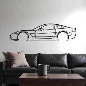 Corvette C5 Classic Metal Silhouette
