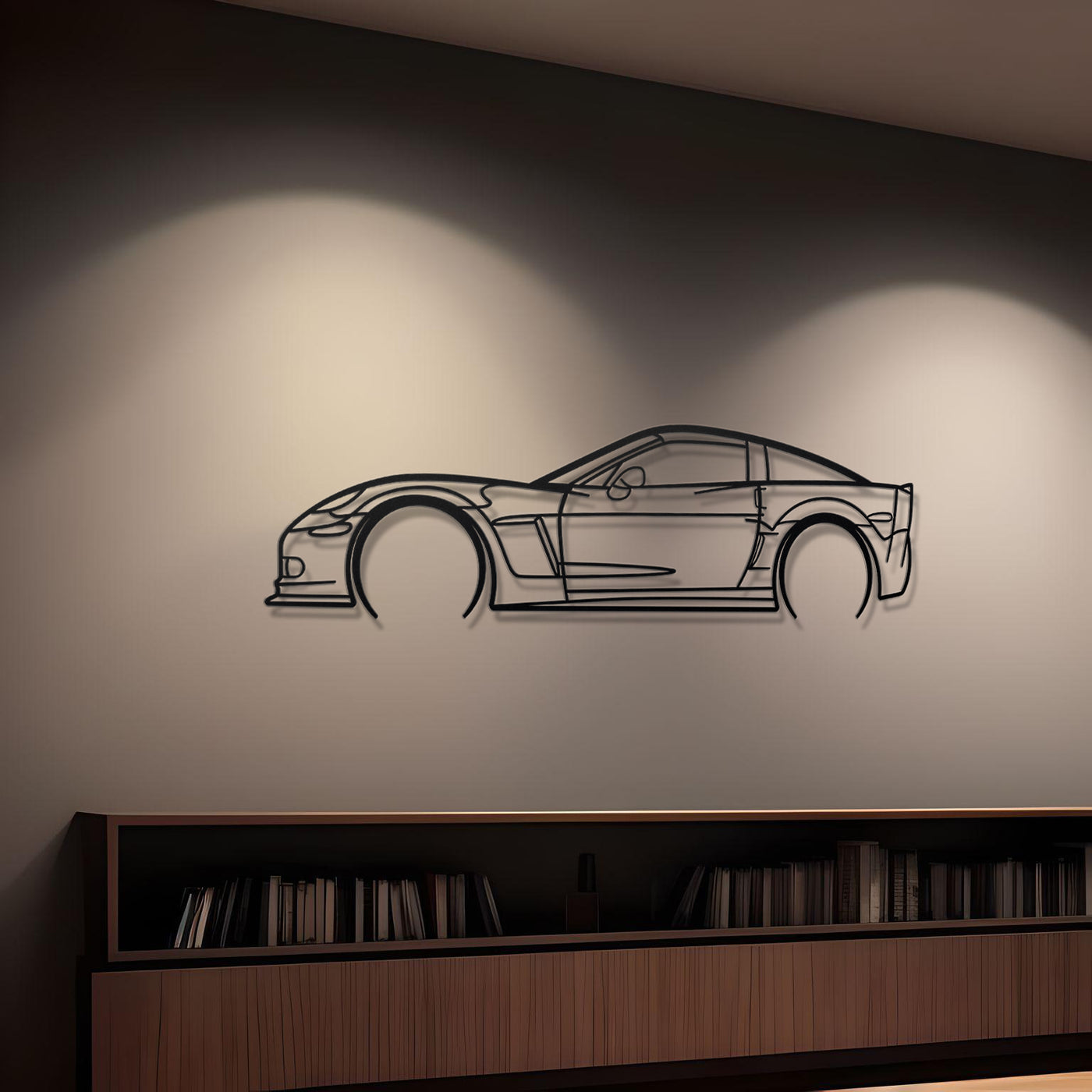 Corvette C6 Z06 Metal Silhouette