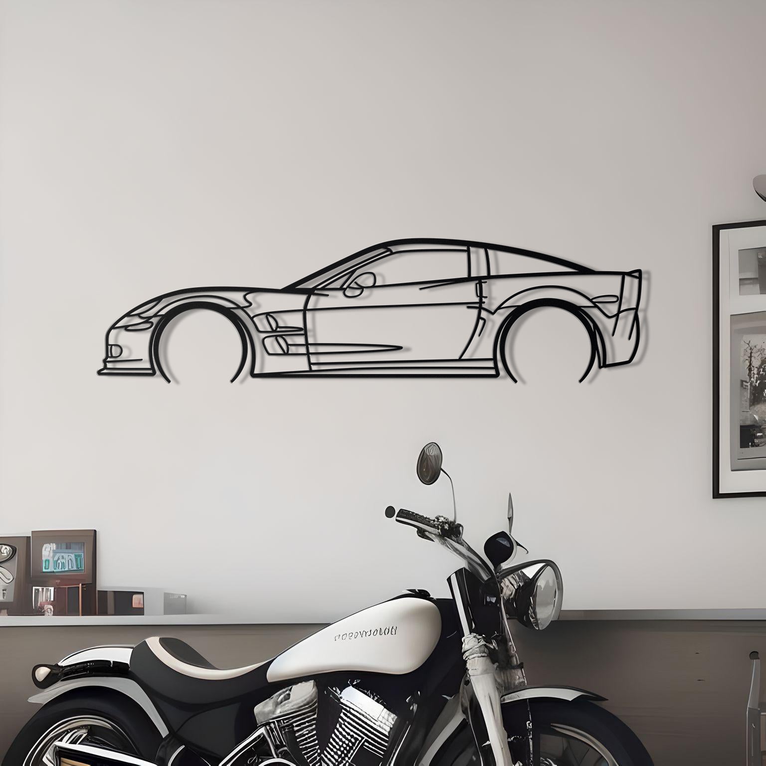 Corvette C6 ZR1 Metal Silhouette