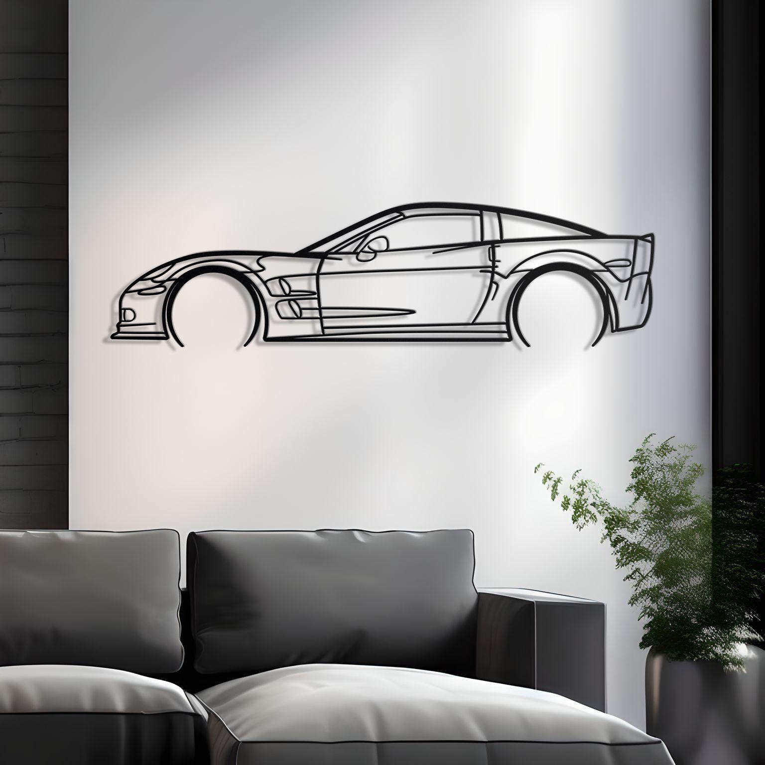 Corvette C6 ZR1 Metal Silhouette