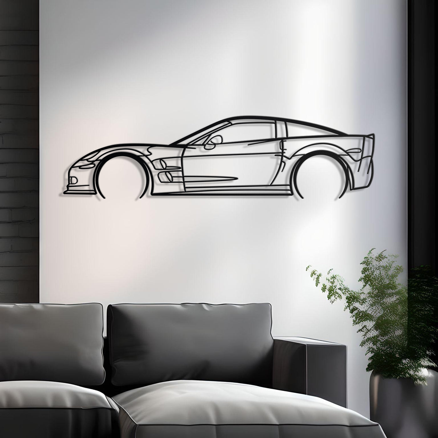 Corvette C6 ZR1 Metal Silhouette