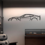 Corvette Grand Sport C7 Classic Metal Silhouette