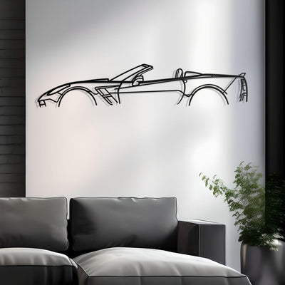 Corvette C7 Grand Sport Convertible Metal Silhouette