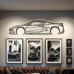 2021 Chevrolet Corvette C8 Metal Wall Art
