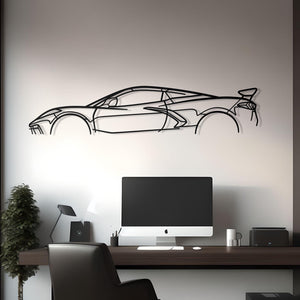 Corvette C8 Stingray Classic Metal Silhouette