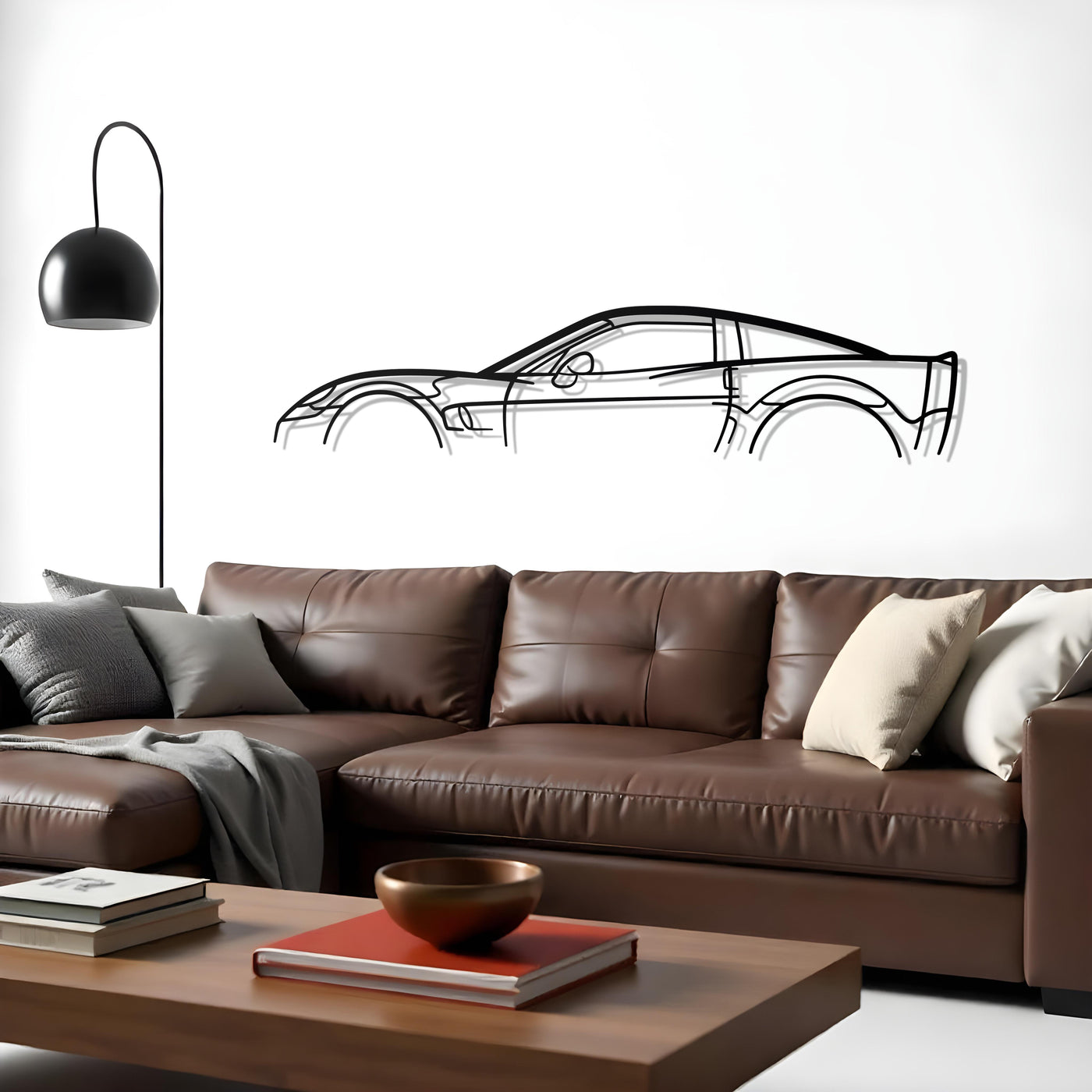 Corvette C6 ZR1 Classic Metal Silhouette
