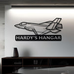 F-35 Custom Name Detailed Metal Wall Decor
