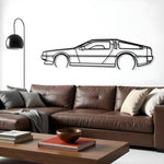 Delorean Metal Silhouette