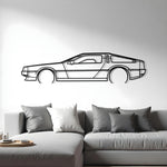 Delorean Metal Silhouette