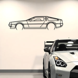 Delorean Metal Silhouette