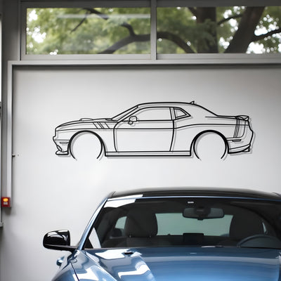 2017 Dodge Challenger Shaker Metal Silhouette