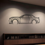 Dodge Challenger Scat Pack Widebody Metal Silhouette