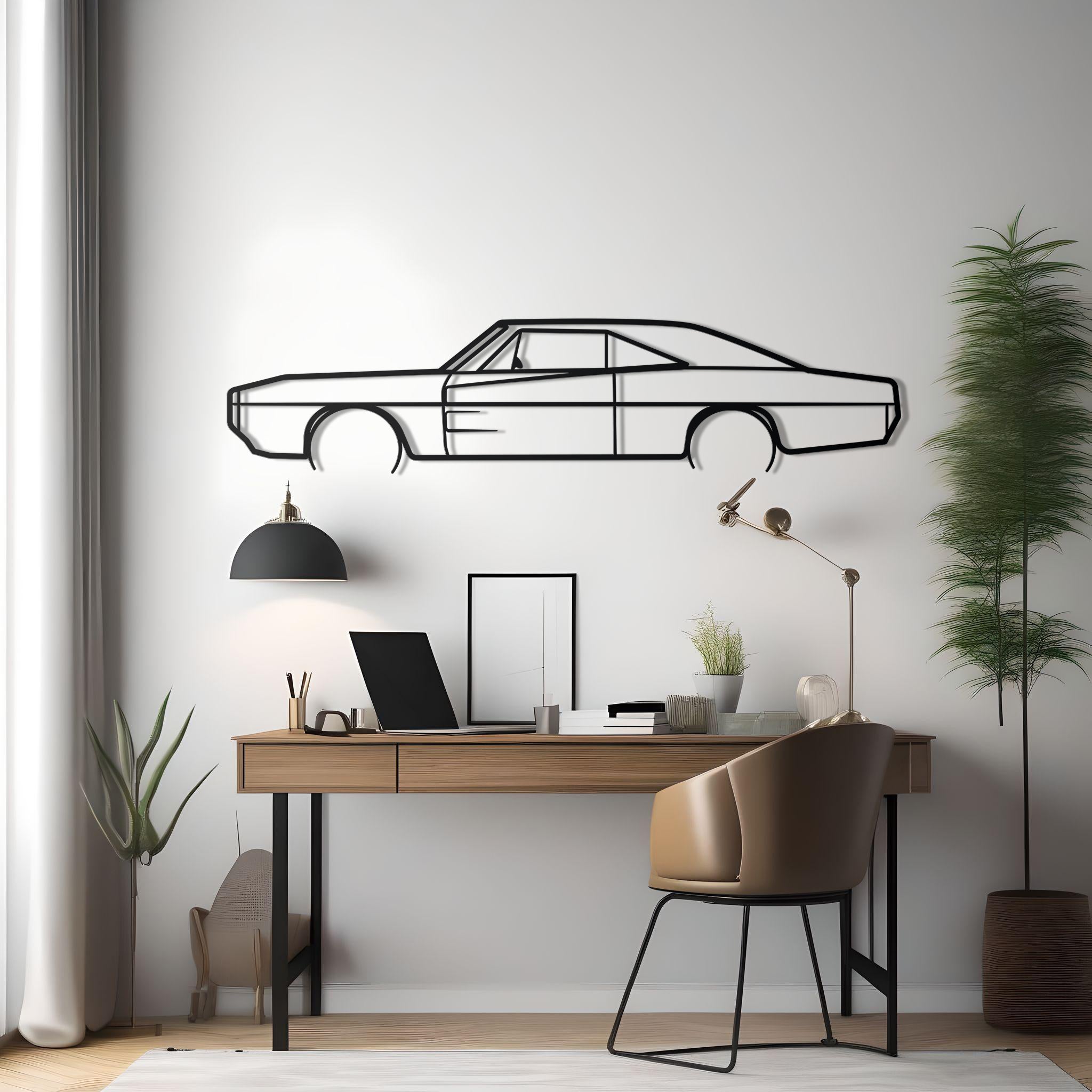 1970 Dodge Charger Metal Wall Decor