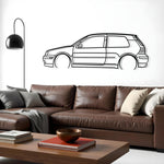 Volkswagen Golf GTI Mk4 Metal Silhouette