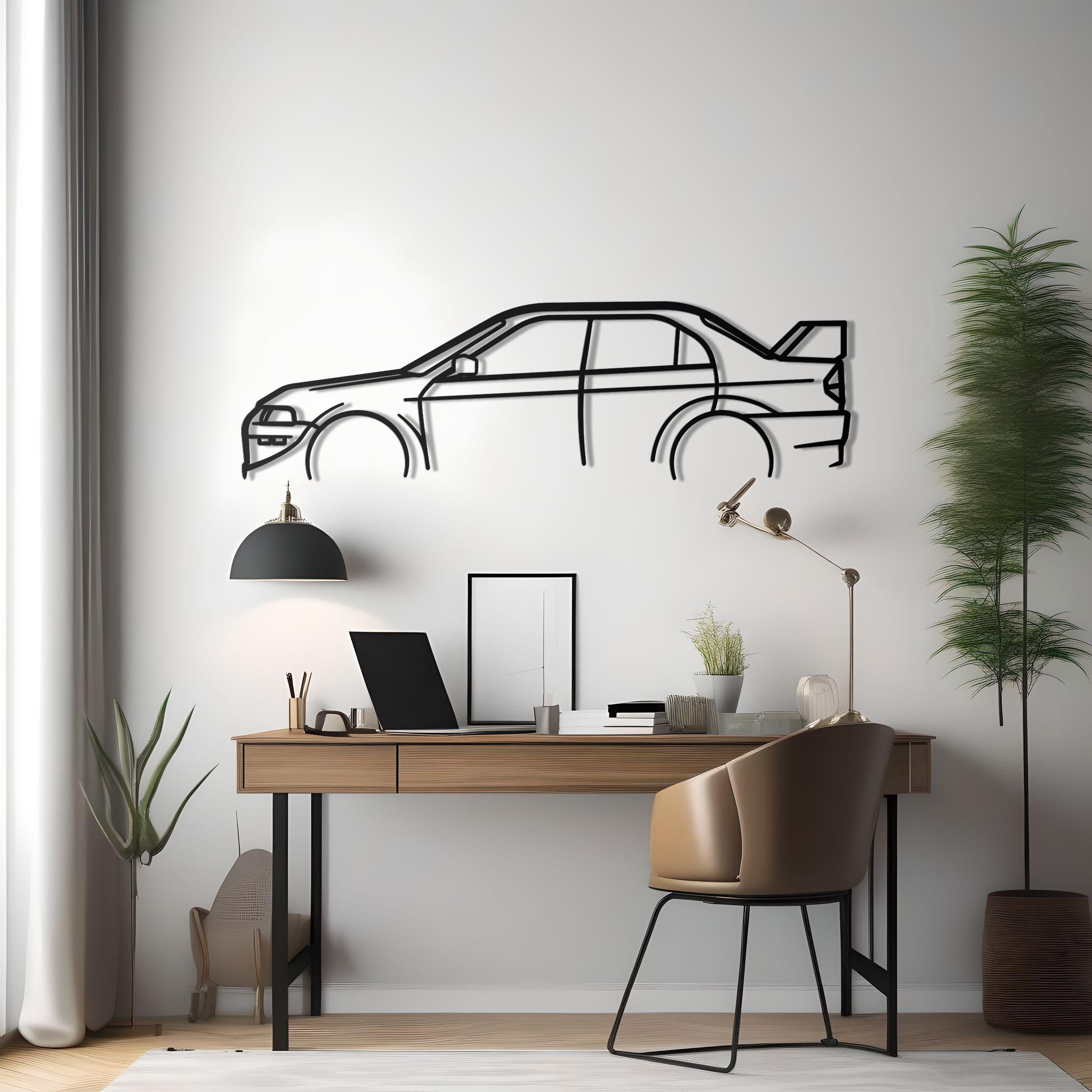 1999 Mitsubishi Lancer Evolution VI (Evo 6) Metal Wall Decor