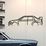 1999 Mitsubishi Lancer Evolution VI (Evo 6) Metal Wall Decor