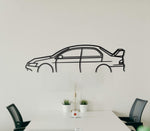 2004 Mitsubishi Lancer Evolution Detailed Metal Car Silhouette