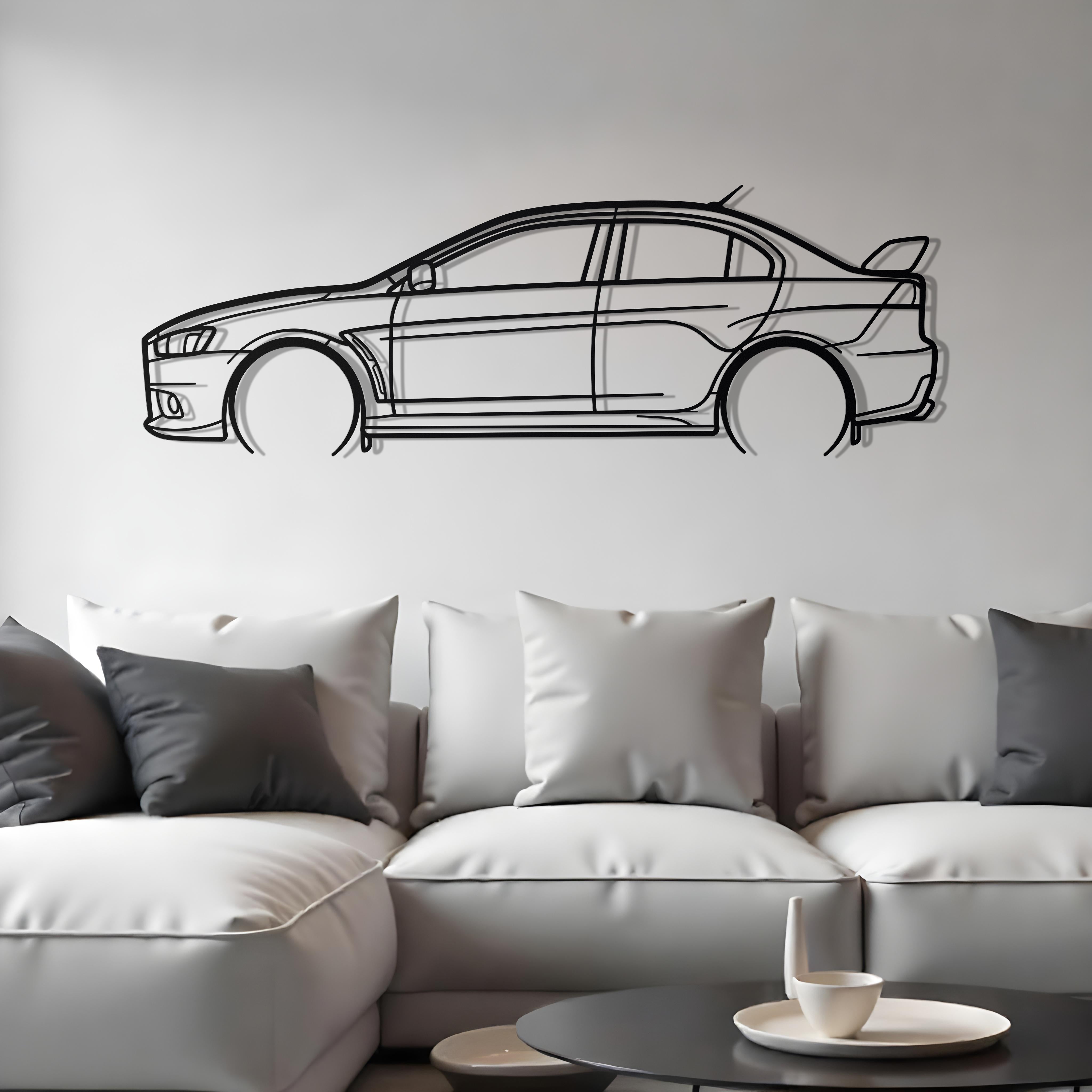 2012 Mitsubishi Evolution X Metal Silhouette
