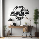 Formula 1 Custom Name Personalizable Detailed Metal Silhouette