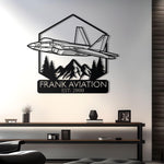 F-22 Raptor Custom Name Metal Wall Decor