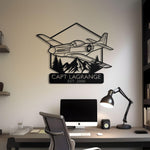 F-35 Lightning Custom Name Metal Silhouette