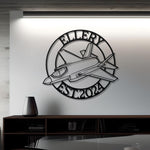 F-35 Custom Name Metal Wall Art