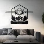 F-35 Custom Name Metal Wall Decor