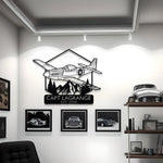 F-35 Lightning Custom Name Metal Silhouette