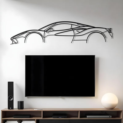 Ferrari F8-Classic Metal Silhouette