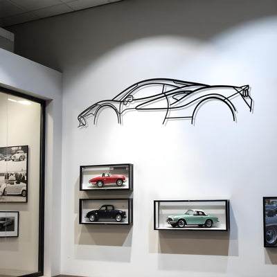 Ferrari F8-Classic Metal Silhouette