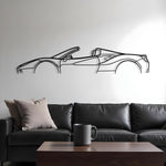 Ferrari 488 Spider Metal Silhouette