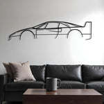 Ferrari F40 Classic Metal Silhouette