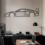 1990 Ferrari F40 Metal Wall Decor
