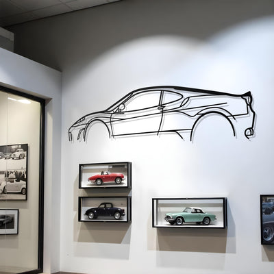 Ferrari F430 Classic Metal Silhouette