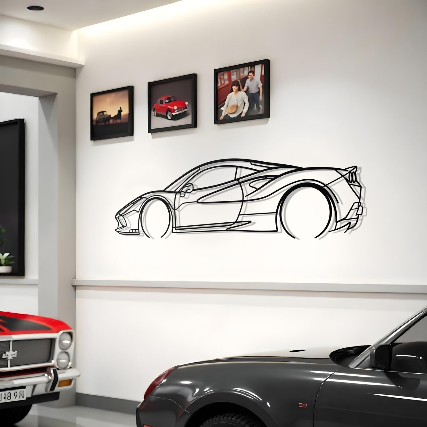 Ferrari F8 Metal Silhouette