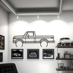 1978 Ford F-100 Metal Car Silhouette