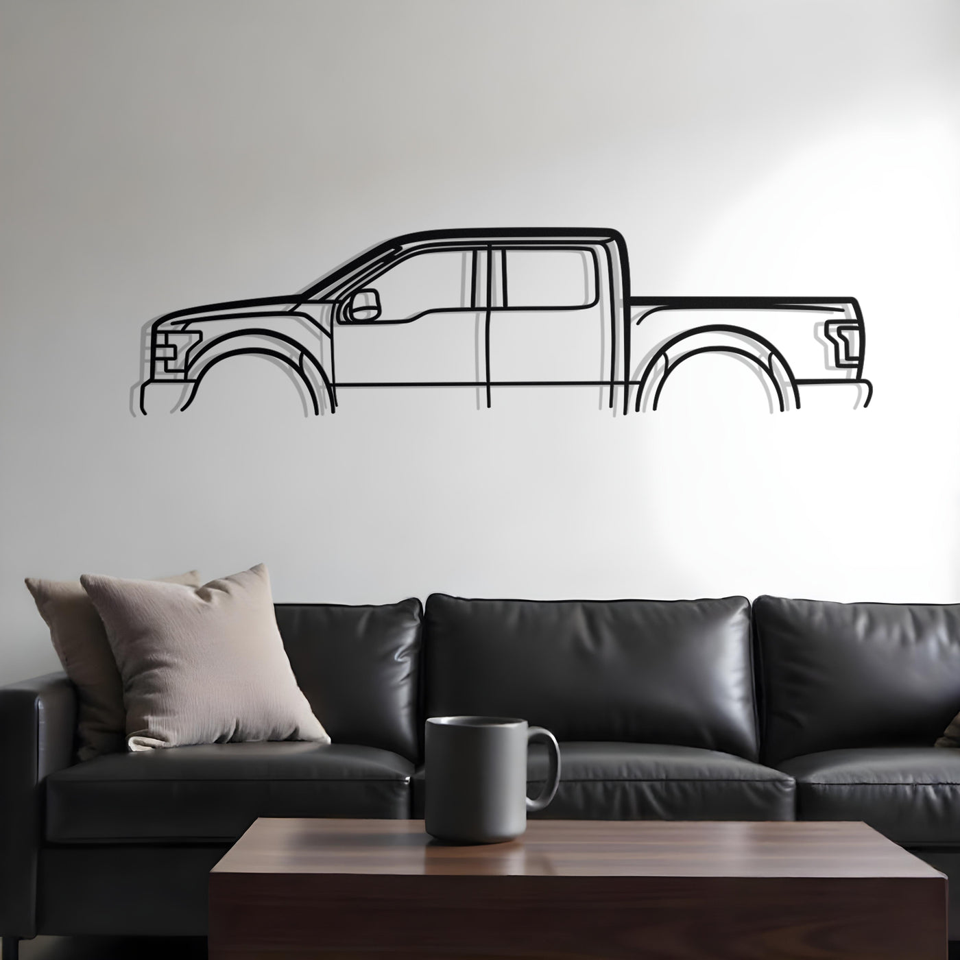 Ford F-150 Raptor Classic Metal Silhouette