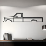 1989 Ford F-350 Detailed Metal Silhouette