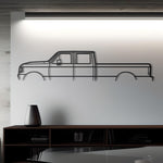 1990 Ford F-350 Detailed Metal Silhouette